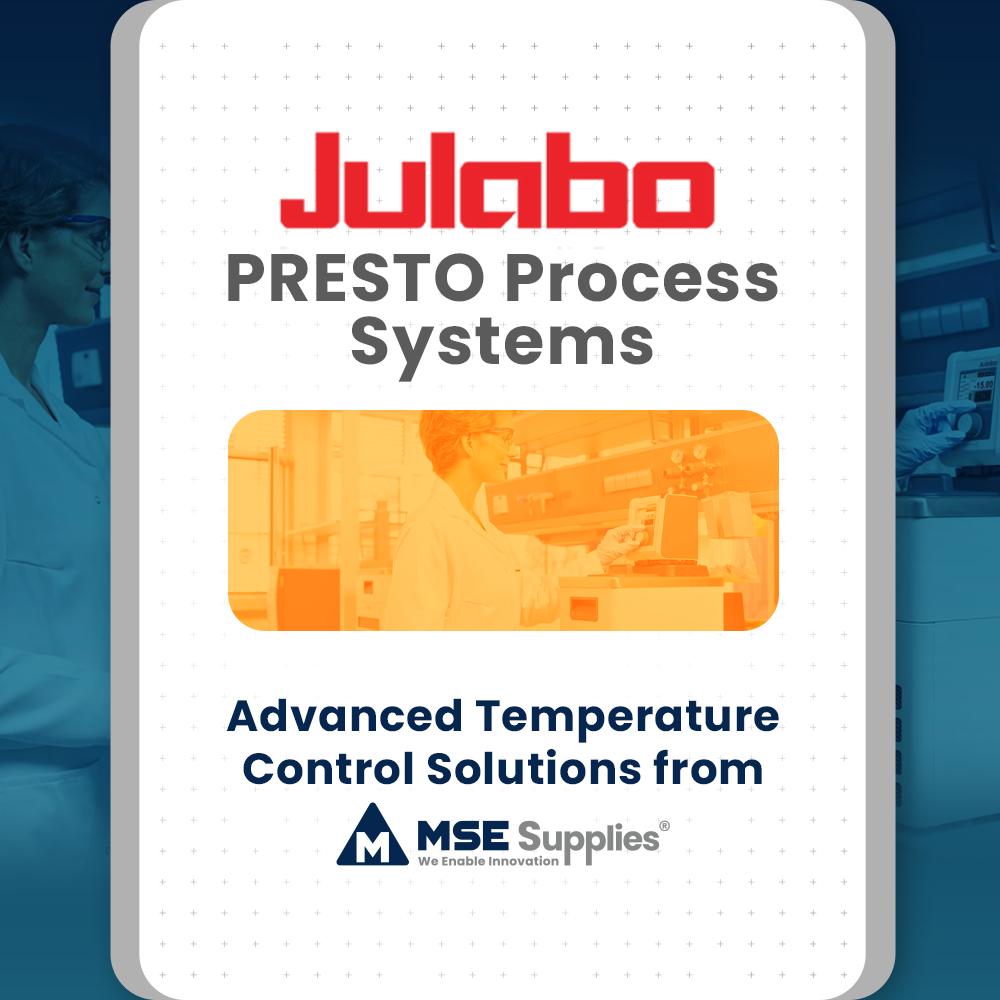 JULABO PRESTO Process Systems: Advanced Temperature Control Solutions from MSE Supplies