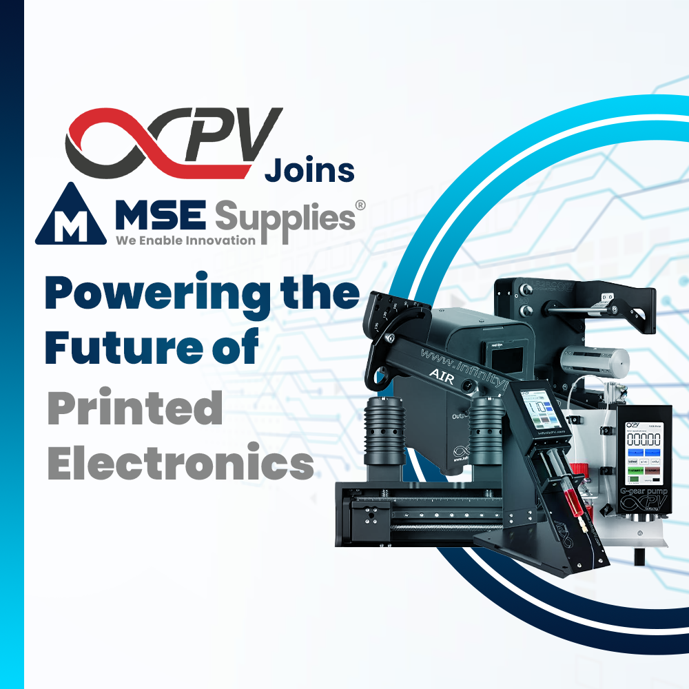 InfinityPV Joins MSE Supplies: Powering the Future of Printed Electronics