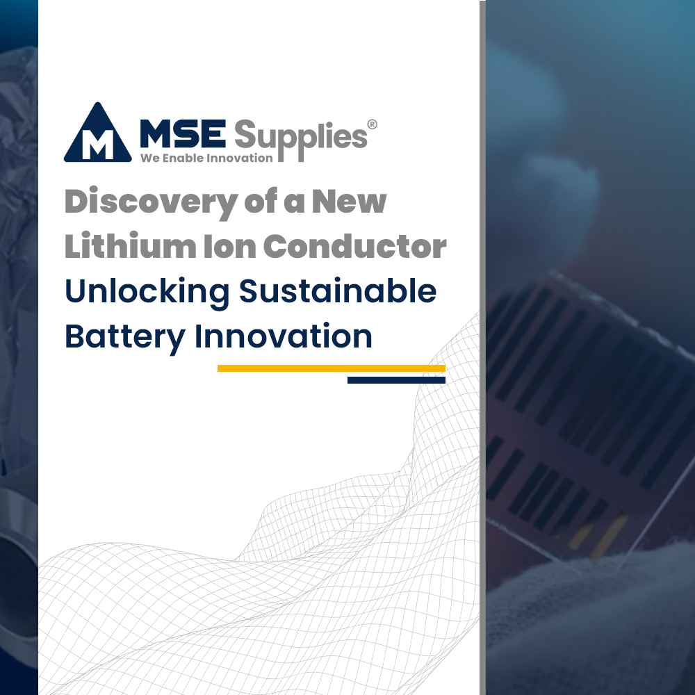 Discovery of a New Lithium Ion Conductor: Unlocking Sustainable Battery Innovation