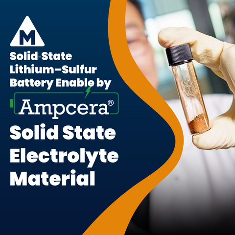 Solid‐State Lithium–Sulfur Battery Enabled by Ampcera Solid State Electrolyte Material