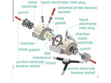 Metal-Ion 4-Point Electrochemical Impedance Spectroscopy Cell, Model A