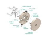 Magnetic Mount Spectro-Electrochemical Flow Cell With Reduced Optical Path