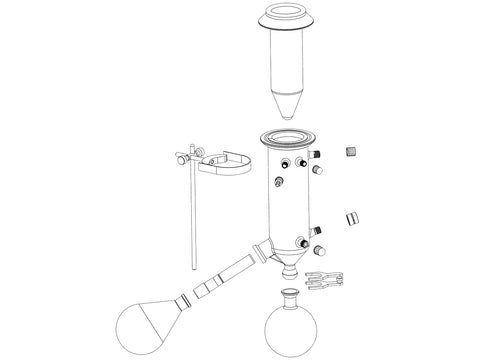 Heidolph G5 Glassware Set - Coated - MSE Supplies LLC