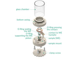 Bottom Mount Front Contact Electrochemical H-Cell