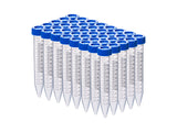 Biologix 15ml Conical Bottom Centrifuge Tubes With Screw Caps, 500/Case