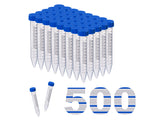 Biologix 15ml Conical Bottom Centrifuge Tubes With Screw Caps, 500/Case