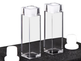 MSE PRO High-quality Fluorometer Quartz Cuvettes (Cells) with 10mm Path Length, 4 Polished Window, Pack of 2 - MSE Supplies LLC