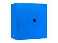 MSE PRO 110 Gallon 2-Door Corrosive Blue Storage Cabinet, Manual Close