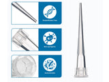 Biologix Pipette Tips-10µl/200μl/1000µl/1000µl Extended, (Rack, Sterile)