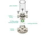 Bottom Mount Electrochemical Cell Setup