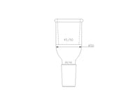 MSE PRO Type B Joint (Small to Large), Upper Mouth: 45/50, Lower Mouth: 29/42