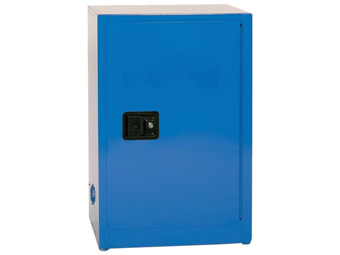 MSE PRO 12 Gallon 1-Door Corrosive Blue Storage Cabinet, Manual Close