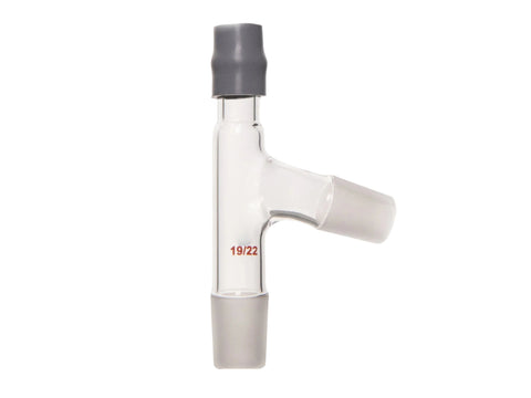 MSE PRO Joint: ST/NS 19/22 Distillation Adapter with Thermometer and Rubber Cap