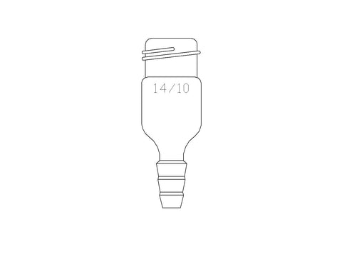 MSE PRO Micro Suction Joint, Small Nozzle, 14/10