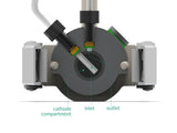 Immersible Electrosynthesis Reactor, H-Cell, 2X1.5 ML, 15X15 MM2