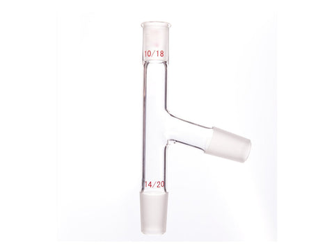 MSE PRO 75° Distillation Head, Upper Mouth: 10/18, Lower (Side) Grinding Mouth: 14/20, Thermometer Insertion Depth 50mm