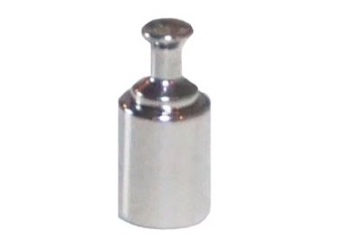 A&D Weighing 2 g Screw-knob Calibration Weight with Certificate, Class I, Type II, Stainless Steel Polished