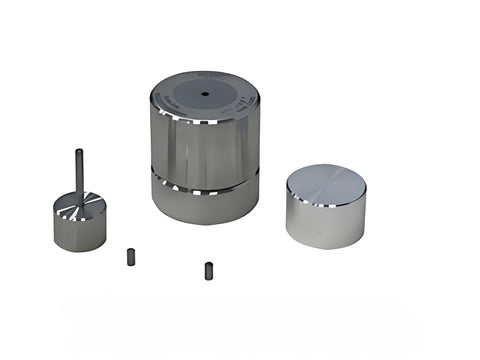 MSE PRO 0.2" (5 mm) Diameter Hard Alloy Pressing Die Set (Tungsten Carbide Material)