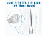 Biologix Pipette Tips-10µl/200μl/1000µl/1000µl Extended, (Rack, Sterile)