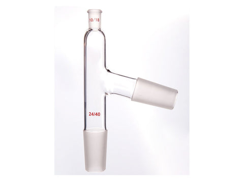 MSE PRO 75° Distillation Head, Upper Mouth: 10/18, Lower (Side) Grinding Mouth: 24/40, Thermometer Insertion Depth 76mm