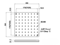 MSE PRO Optical Alloy Steel Breadboards, Size 200x200x9.7 mm