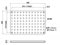 MSE PRO Optical Alloy Steel Breadboards, Size 200x300x9.7 mm