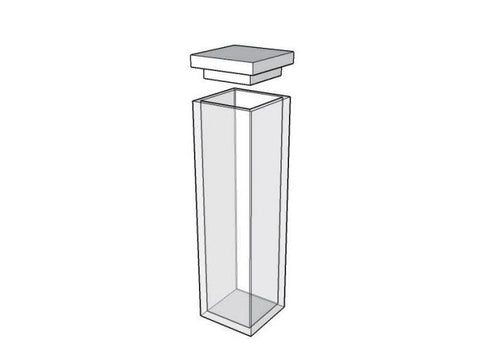 MSE PRO Standard Fluorescence Cuvettes With Lid, 5mm Path Length, ES Quartz Glass (190 nm - 2500 nm)