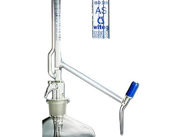 Witeg Burette Pellet Burette Class AS White Graduated Amber Glass