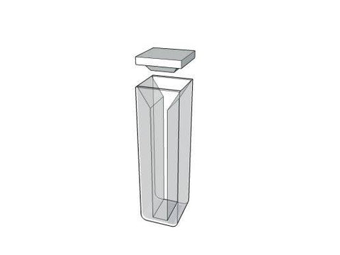 MSE PRO Micro Cuvettes With White Walls And Lid, 10mm Path Length, ES Quartz Glass (190 nm - 2500 nm)