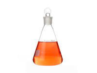 MSE PRO High Purity 99.99% Quartz Erlenmeyer Flasks with Stoppers - MSE Supplies LLC