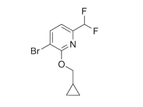 MSE PRO 3-Bromo-2-(cyclopropylmethoxy)-6-(difluoromethyl)pyridine