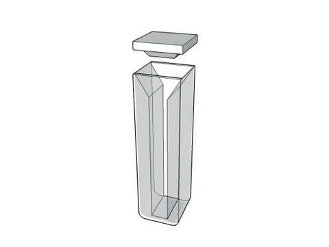 MSE PRO Micro Cuvettes With White Walls And Lid, 40)mm Path Length, ES Quartz Glass (190 nm - 2500 nm)