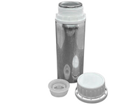 MSE PRO 100 mL Aluminum Bottle with Plug and Cap for Chemicals Storage and Shipping - MSE Supplies LLC