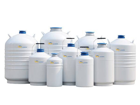 CryoKING® Liquid Nitrogen Tank - 31.5 L/35.5 L, Including 6 Square Racks