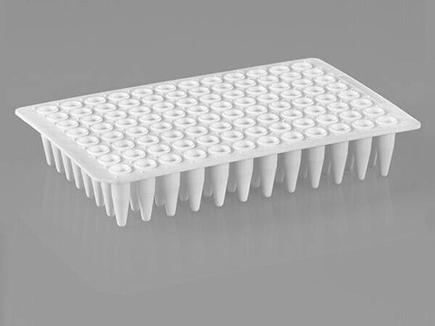 Biologix 96 well PCR Plates - 0.1ml, Clear/White color, 10 Plates/Pack,100 Plates/Case