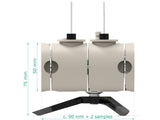 MM PEC H-Cell 2x15 mL- Magnetic Mount Photo-Electrochemical H-Cell