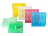 CryoKING® PP Cryogenic Boxes (2in. 81-Well) Assorted color, 5/Pack. 20/Case