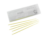 Biologix Inoculating Needles, Yellow, 25/Bag, 40Bags/Case