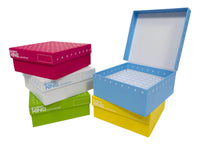 CryoKING® ID-Color™ 2in. Cardboard Freezer Boxes (81 well), 5Pcs/Pack, 20Pcs/Case, 100 Pcs/Case