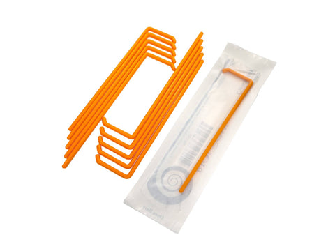 Biologix Cell Spreaders, L-Shaped, Orange, Sterile, individually wrapped, Case of 500