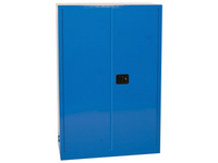 MSE PRO 45 Gallon 2-Door Corrosive Blue Storage Cabinet, Manual Close