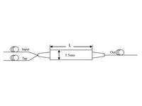 Isolator Hybrid: Tap Coupler + Isolator (1310, 1550nm)