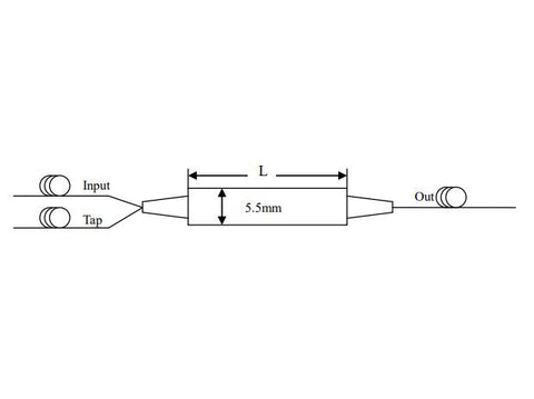 Isolator Hybrid: Tap Coupler + Isolator (1310, 1550nm)