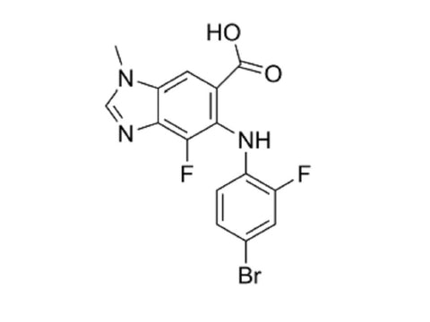 MSE PRO 5-((4-Bromo-2-fluorophenyl)amino)-4-fluoro-1-methyl-1H-benzo[d]imidazole-6-carboxylic acid