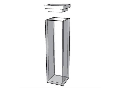 MSE PRO Standard Flat-Bottom Cuvettes With Lid, 5mm Path Length, ES Quartz Glass (190 nm - 2500 nm)