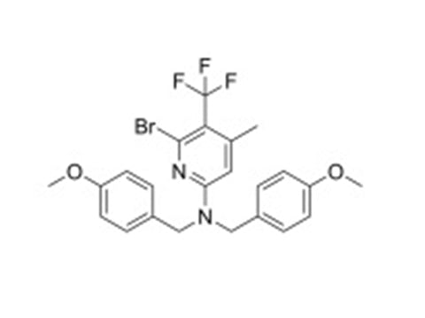 MSE PRO 6-Bromo-N,N-bis(4-methoxybenzyl)-4-methyl-5-(trifluoromethyl)pyridin-2-amine