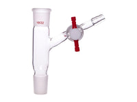 MSE PRO 60° Direction Adapter with PTFE Valve, Joint: 19/22, 2mm Joint Aperture