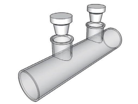 MSE PRO Cylinder Type Cuvettes With Stopper, 20mm Path Length, ES Quartz Glass (190 nm - 2500 nm)