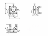 5-Axis Adjustable Lens Mount for 1" Diameter Optical Lens - MSE Supplies LLC