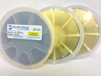 Silicon wafers coated with gold | 100-nm Au | Pack of 3